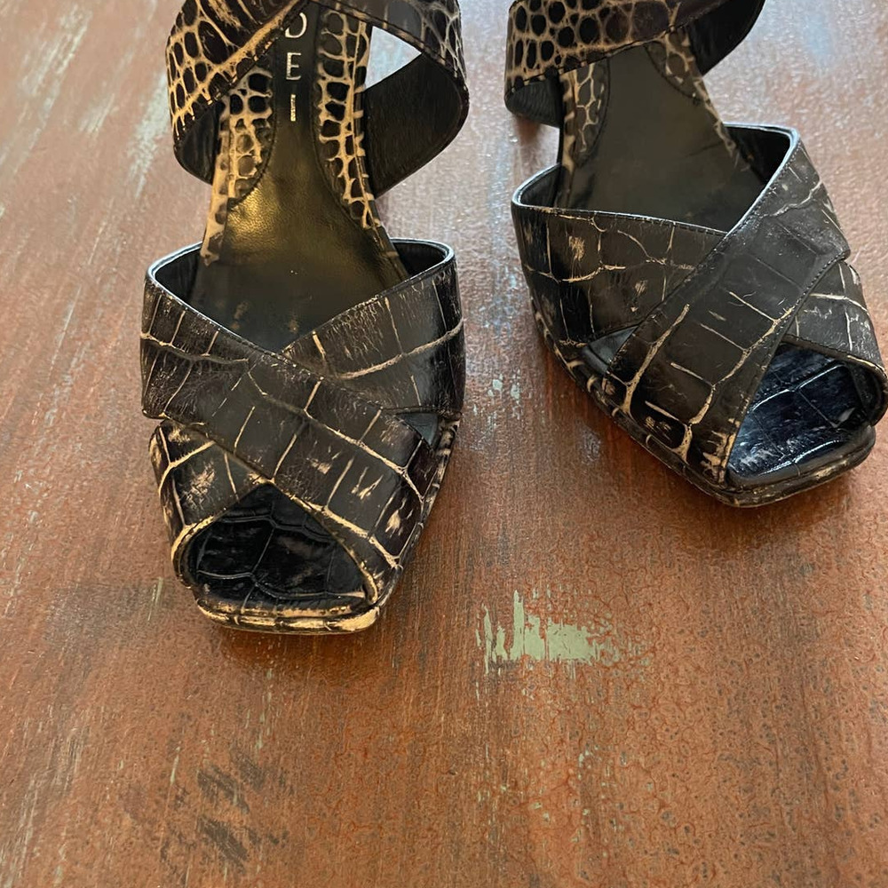 CASADEI Women's Italian Leather Heels Vero Cuoro Sz 6 - Picture 5 of 9